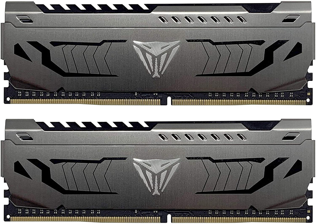 Patriot Viper Steel DDR4 RAM 16GB (2X8GB) 3200Mhz CL16 1.35V UDIMM Desktop Gaming Memory Kit Compatible with XMP - PVS416G320C6K