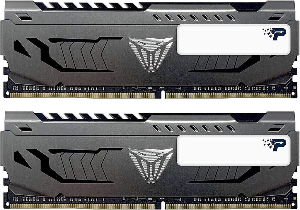 Patriot Viper Steel DDR4 RAM 16GB (2X8GB) 3200Mhz CL16 1.35V UDIMM Desktop Gaming Memory Kit Compatible with XMP - PVS416G320C6K