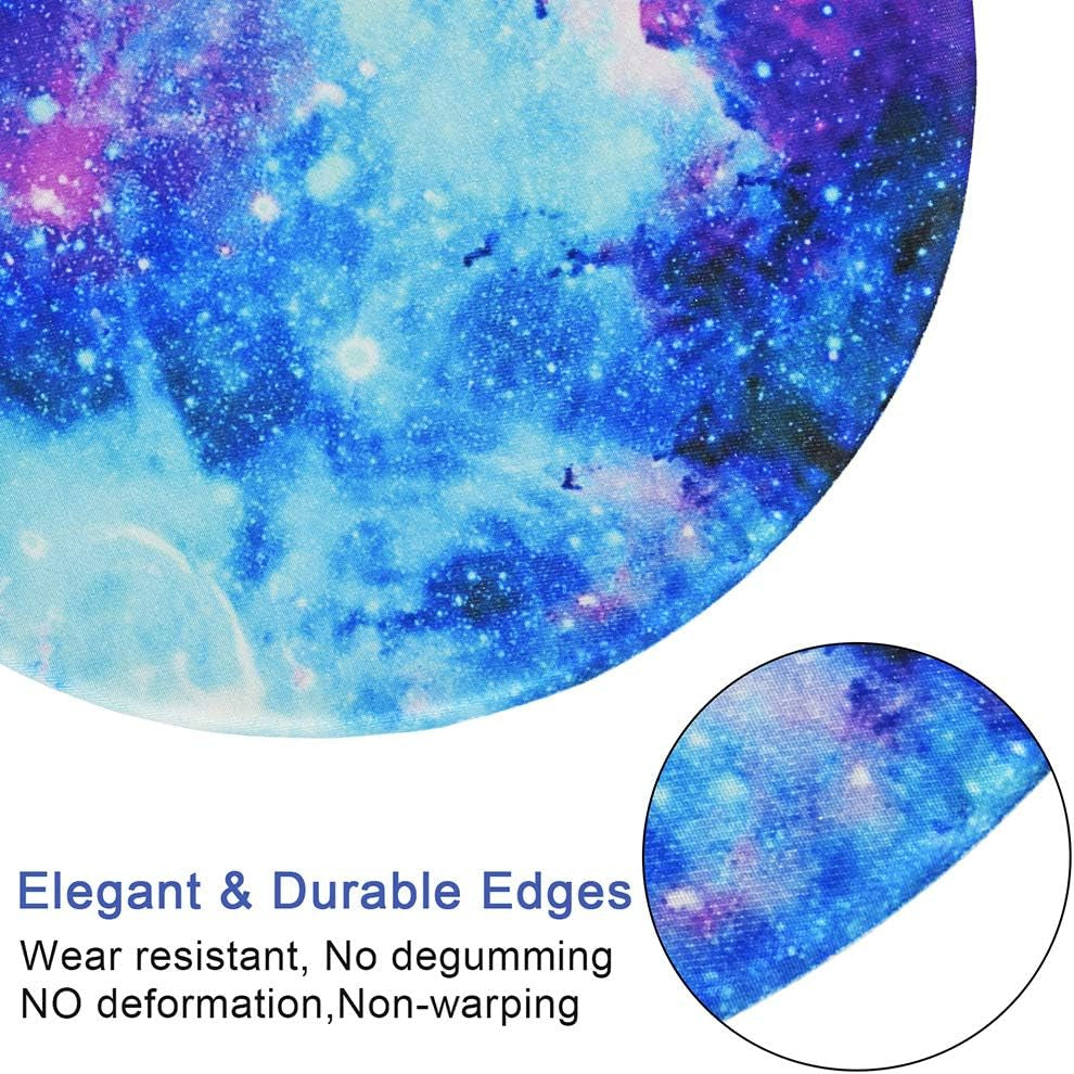 Ergonomic Mouse Pad Wrist Rests Support, Non Slip Mousepads with Gel Cushion Wrist Support, Comfortable Durable Mouse Pads for Home Office Efficient Working Easy Typing & Pain Relief (Galaxy)